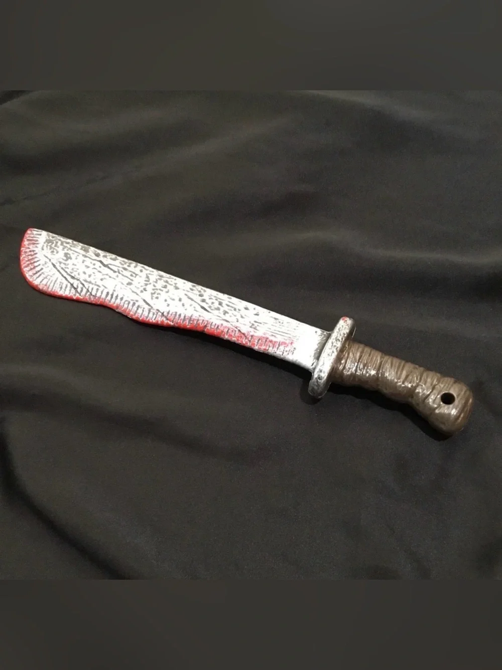 Plastic Bloody Machete Knife Halloween Prop for costume